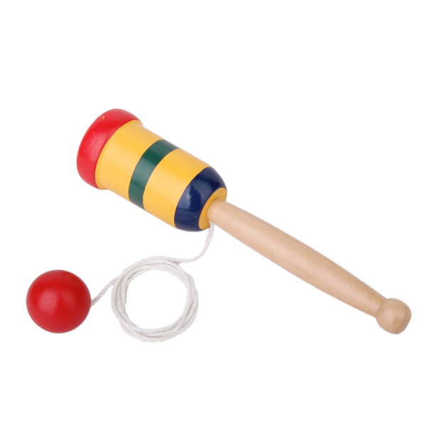 Traditional Japanese Kendama Wooden Cup Ball String Stick Sport Kids Game Toys 